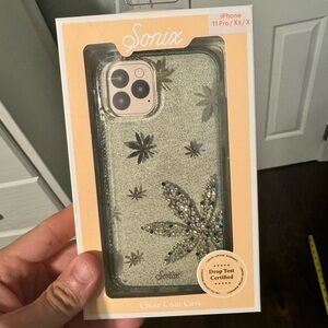 Bnib Sonix crystal weed leaf Iphone 11 Pro / XS / X phone case